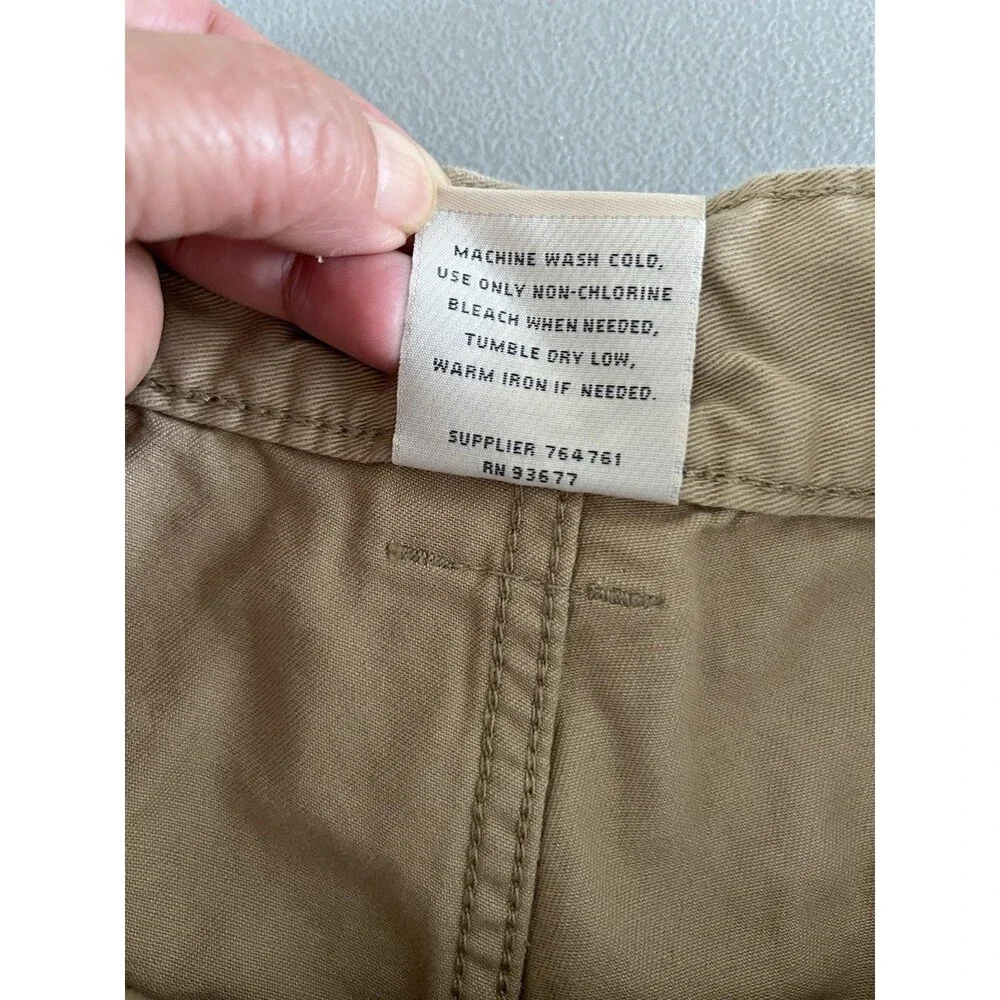 St John’s Bay Mens Cargo Chino Shorts Size36 Tan Khaki Travel Casual Athleisure